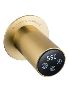 Полотенцесушитель электрический встраиваемый Wonzon & Woghand Hamburg WW-AL313-BG 46x57 см с внутренней частью брашированное золото